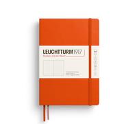 LEUCHTTURM1917 373982 Notebook Medium (A5), Hardcover, 251 Numbered Pages, Pumpkin, Dotted