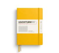LEUCHTTURM1917 373988 Notebook Medium (A5), Hardcover, 251 Numbered Pages, Sunflower, Squared
