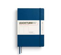 LEUCHTTURM1917 373989 Notebook Medium (A5), Hardcover, 251 Numbered Pages, Indigo, Plain