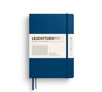 LEUCHTTURM1917 373991 Notebook Medium (A5), Hardcover, 251 Numbered Pages, Indigo, Ruled