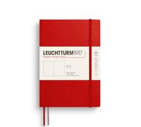 LEUCHTTURM1917 373993 Notebook Medium (A5), Softcover, 123 Numbered Pages, Cherry, Plain