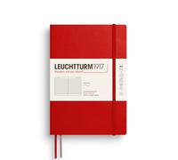 LEUCHTTURM1917 373995 Notebook Medium (A5), Softcover, 123 Numbered Pages, Cherry, Ruled