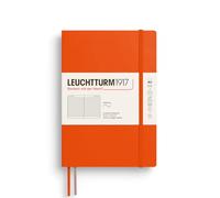 LEUCHTTURM1917 373998 Notebook Medium (A5), Softcover, 123 Numbered Pages, Pumpkin, Ruled