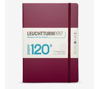 Leuchtturm1917 : A5 Hardcover Notebook : 120gsm : 203 Pages : Dotted : Port Red