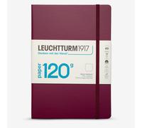 Leuchtturm1917 : A5 Hardcover Notebook : 120gsm : 203 Pages : Plain : Port Red