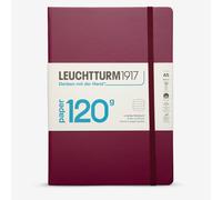 Leuchtturm1917 : A5 Hardcover Notebook : 120gsm : 203 Pages : Ruled : Port Red