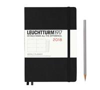 Leuchtturm1917 A5 Medium 2018 Weekly Planner - Black