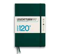LEUCHTTURM1917 370341 Notebook Medium (A5) 120 g/m² Paper Edition, Hardcover, 203 Numbered Pages, Forest Green, Dotted