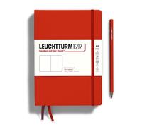 LEUCHTTURM1917 Notebook 367252 – Medium (A5), Hardcover, 251 Numbered Pages, Lined, Fox Red
