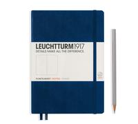 Leuchtturm1917 A5 Notebook / Pen Loop or Set, Classic Hardcover - Navy - Dotted
