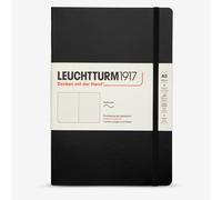LEUCHTTURM1917 A5 Softcover Black Dotted Notebook