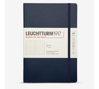 LEUCHTTURM1917 362850 Notebook Medium (A5), Softcover, 123 Numbered Pages, Navy, Dotted