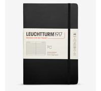LEUCHTTURM1917 308290 Notebook Softcover Medium (A5), ruled, black