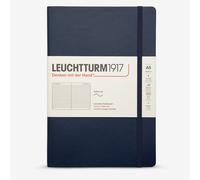 LEUCHTTURM1917 362840 Notebook Medium (A5), Softcover, 123 Numbered Pages, Navy, Ruled