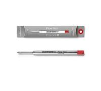 LEUCHTTURM1917 - Ballpoint Pen Parker Style Refills for Drehgriffel Nr 1 - Document Proof ISO 15727-2 (2 Pack, Medium Point, Red)