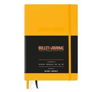 LEUCHTTURM1917 Bullet Journal Edition 2, Notebook A5, Yellow24 | dotted, Hardcover, 206 numbered pages, 120 gsm paper, thread-bound, opens flat, 3 ribbon bookmarks, expandable pocket