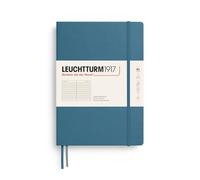 LEUCHTTURM1917 Hardcover Ruled B5 Notebook - Stone Blue, none