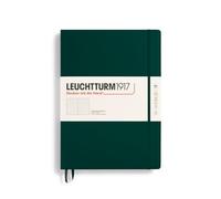LEUCHTTURM1917 Master Classic 370264 Notebook (A4+) Hardcover, 233 Numbered Pages, Forest Green, Dotted