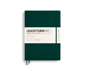 LEUCHTTURM1917 Master Classic 370264 Notebook (A4+) Hardcover, 233 Numbered Pages, Forest Green, Dotted