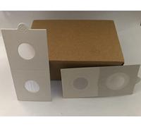 Leuchtturm1917 Lighthouse 334039 MATRIX coin holders, white, inside Ø 27,5 mm, self-adhesive, pack of 100