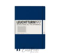 LEUCHTTURM1917 359868 Master Classic Notebook (A4+) Hardcover, 235 Numbered Pages, Navy, Squared