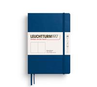 LEUCHTTURM1917 373990 Notebook Medium (A5), Hardcover, 251 Numbered Pages, Indigo, Dotted