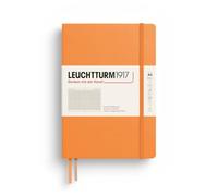 LEUCHTTURM1917 Notebook A5, Hardcover, 251 Numbered Pages, Apricot, Squared | acid-free paper, German heritage brand since 1917