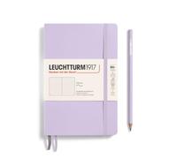 LEUCHTTURM1917 Notebook B6+ (125x190 mm), Flexcover, Lilac, Dotted | 123 pages, thread-bound, opens flat, 80 gsm paper, 2 ribbon bookmarks, 180 g, cream