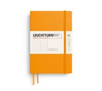 LEUCHTTURM1917 Notebook B6+ Hardcover, Rising Sun, Dotted | 219 numbered pages, thread-bound, opens flat, 2 ribbon bookmarks, expandable pocket