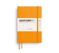 LEUCHTTURM1917 Notebook B6+ Hardcover Rising Sun Plain Cream | 219 numbered pages, thread-bound, opens flat, 2 ribbon bookmarks, expandable pocket, 8 perforated pages