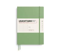 LEUCHTTURM1917 Notebook Composition B5 Softcover, 178x254 mm, Sage | 123 numbered pages, dotted, cream paper, acid-free, 80 gsm paper