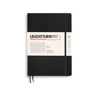 LEUCHTTURM1917 Notebook Composition B5, Softcover, Lined, Black | 123 numbered pages, 2 ribbon bookmarks, expandable pocket, elastic closure, 80 gsm paper, acid-free