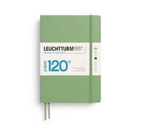 Leuchtturm1917 A5 Hardcover Notebook Edition 120 — 120gsm, 203 Numbered Pages, Dotted, Sage