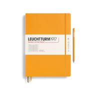 LEUCHTTURM1917 Notebook Master Classic A4+, Hardcover, Rising Sun, Lined | numbered pages, thread-bound, opens flat, cream, expandable pocket and elastic closure