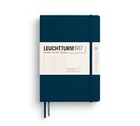 LEUCHTTURM1917 372189 Notebook Medium (A5), Hardcover, 251 Numbered Pages, Deep Sea, Dotted