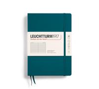 Leuchtturm1917 A5 Hardcover Notebook with Strap, Pacific Green