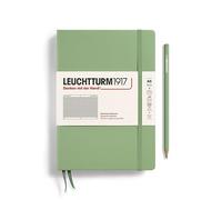 Leuchtturm1917 Hard Cover Notebook Squared A5, Sage Green
