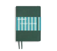 LEUCHTTURM1917 Notebook Medium A5 Hardcover, Dotted, CFS Pinetree | 251 numbered pages, Index, 80 gsm cream paper, 2 ribbon bookmarks, expandable pocket, elastic closure