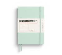 LEUCHTTURM1917 Notebook Medium A5 Hardcover, Plain, Mint Green | 251 numbered pages, thread-bound, opens flat, 2 ribbon bookmarks, table of contents, acid-free
