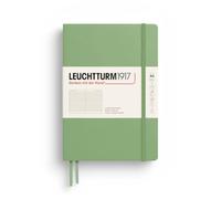 Leuchtturm1917 Hard Cover Notebook A5, Premium Quality, Ruled, Sage Green