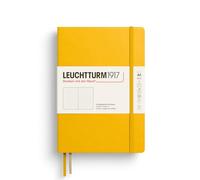 LEUCHTTURM1917 Notebook Medium A5 Hardcover, Sunflower, Dotted | thread-bound, opens flat, cream paper, 2 ribbon bookmarks, expandable pocket, elastic closure