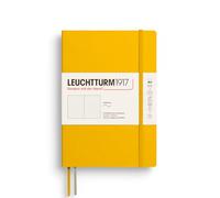 LEUCHTTURM1917 Notebook Medium A5 Softcover, Dotted, Sunflower | 123 numbered pages, 2 ribbon bookmarks, expandable pocket, elastic closure, 80 gsm paper, thread-bound, opens flat