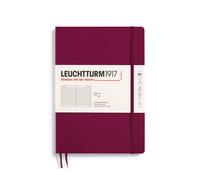 LEUCHTTURM1917 - Notebook Softcover Composition B5-123 Numbered Pages for Writing and Journaling (Ruled Port Red)