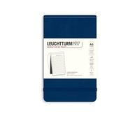 LEUCHTTURM1917 Notepad Pocket A6, Hardcover, 184 Numbered Pages | All pages perforated, Lined, table of contents, elastic closure, spine labels