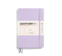 LEUCHTTURM1917 Paperback B6+ Notebook Handy Lilac Plain | 123 numbered pages, thread-bound, opens flat, ribbon bookmark, table of contents, expandable pocket