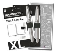 Leuchtturm1917 Pen Loop - Choose Colour & Tinte Ink Refill Envelope (Black (XL), 2)