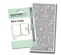 Leuchtturm1917 Pen Loop - Choose Colour & Tinte Ink Refill Envelope (Mint Green)