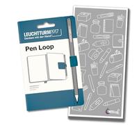 Leuchtturm1917 Pen Loop - Choose Colour & Tinte Ink Refill Envelope (Stone Blue)