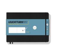 LEUCHTTURM1917 Sketchbook A5 Landscape Format, 150 GSM, Hardcover, Black | Pure white paper, 112 pages plain, thread-bound, opens flat, for pencil, Marker, charcoal, chalk and ink