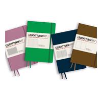 LEUCHTTURM1917 372184 Notebook Medium (A5), Hardcover, 251 Numbered Pages, Dusty Rose, Plain